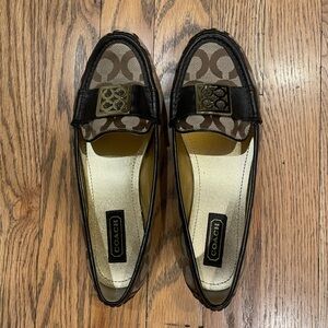 Coach Women's Black and Brown Loafers
